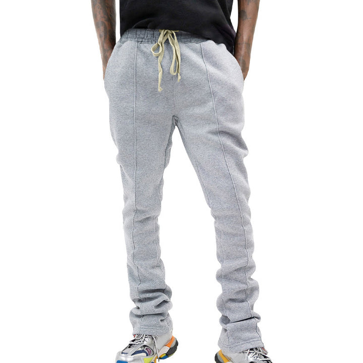 Herren Slim-Fit Jogginghose mit Tunnelzug, markanten Ziernähten & seitlichem Panel Drune