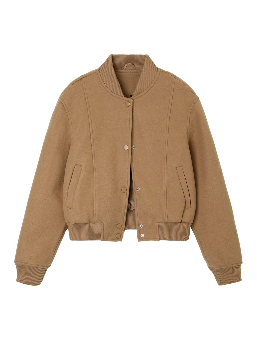 Damen Modische Kurzjacke mit Druckknöpfen Drune