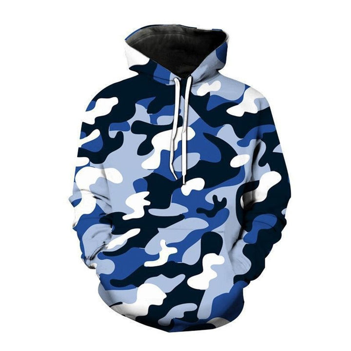Damen Kapuzenpullover mit modernem Camouflage-Muster Drune