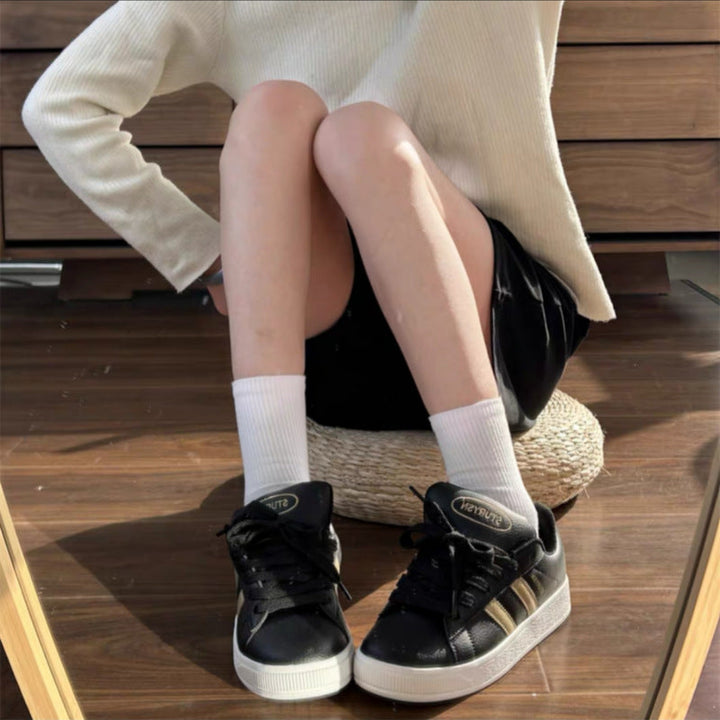 Damen Sneakers im sportlichen Design mit verstärktem Halt und atmungsaktiver Oberflächenstruktur Drune