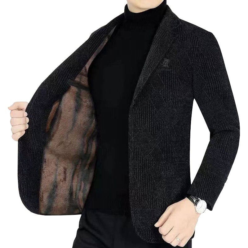 Herren Strukturierter Jersey-Sakko mit leichtem Innenfutter und schmaler Silhouette Drune