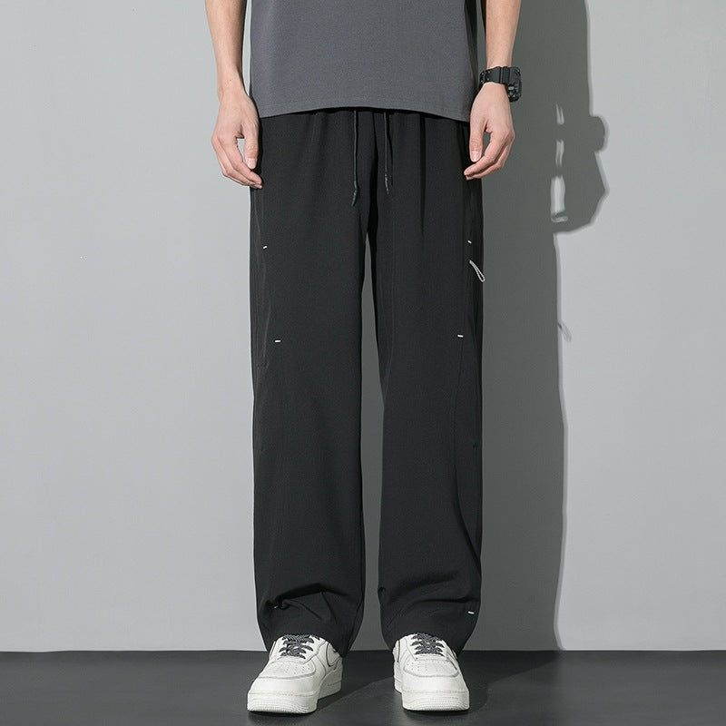 Herren Weite Relaxed-Cargo-Freizeithose mit Tunnelzugbund & Multifunktions‑Taschen Drune