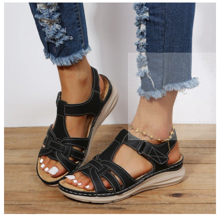 Damen Komfortable Sandalen mit verstellbarem Riemen und ergonomischer Dämpfung Drune