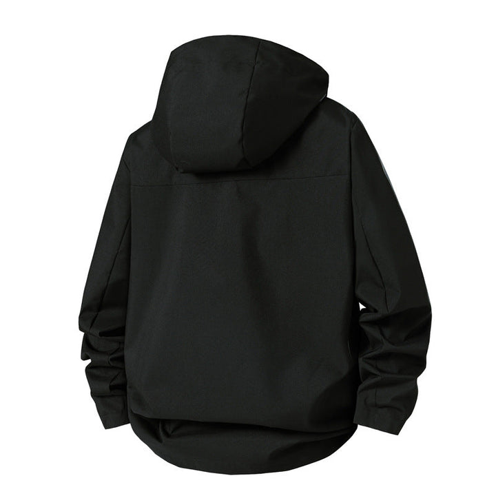 Herren technische Übergangsjacke mit verstellbarem Kapuzenrand Drune