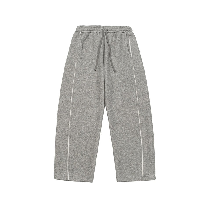 Damen Relaxed-Fit Culotte-Sweathose mit hohem Gummibund und Kontrastpaspel Drune