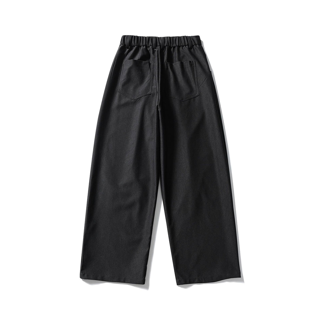 Damen Elegante Hochtaillierte Palazzo-Culotte mit teil‑elastischem Bund und Geschnittenen Bundfalten Drune