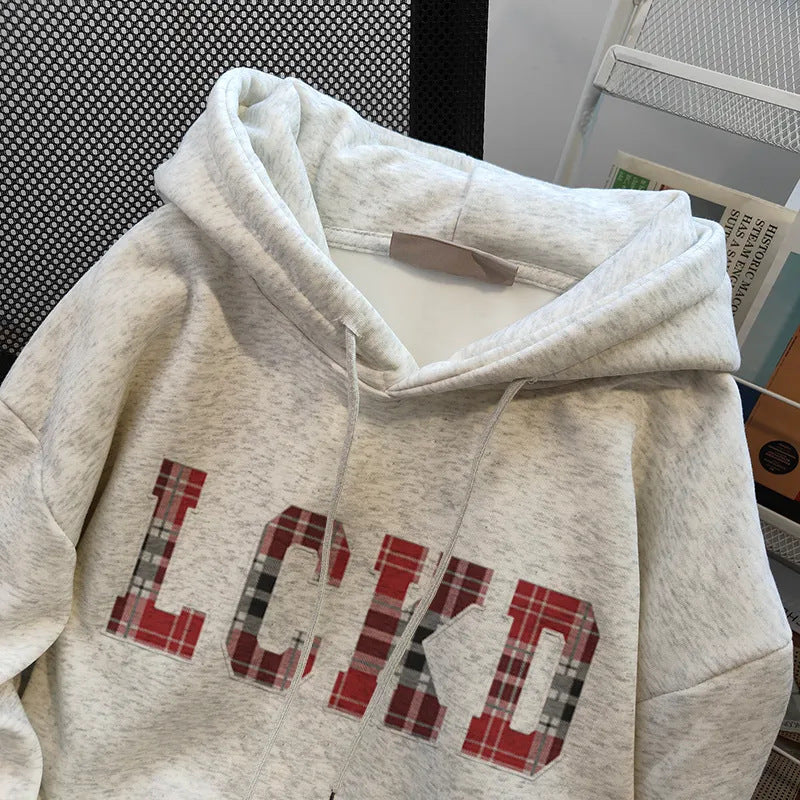 Damen Kapuzenpullover mit trendigem Schriftzug Drune