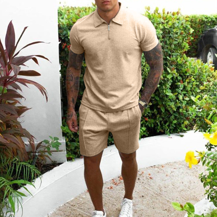 Herren Poloshirt und Shorts Set Drune