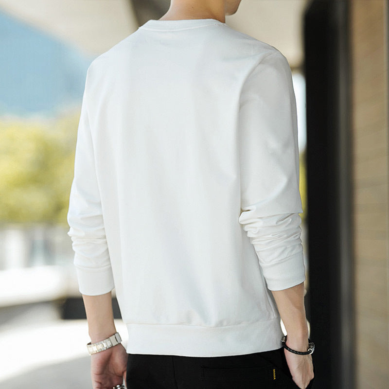 Herren Feines Baumwollmix‑Sweatshirt mit Rundhalsausschnitt und schmaler Passform Drune