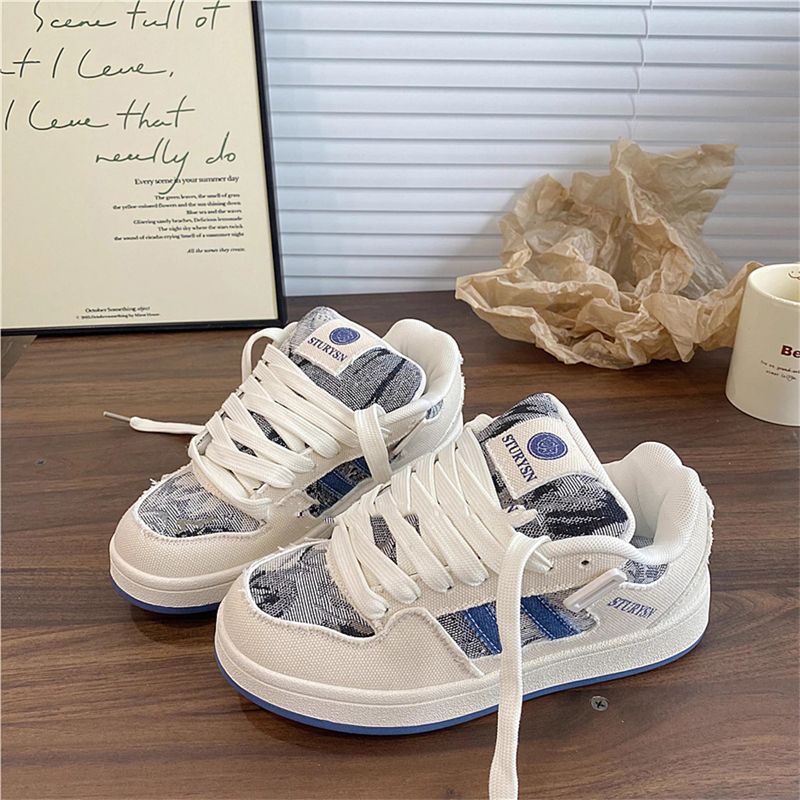 Damen modische Sneakers mit robustem Obermaterial und einzigartigem Design Drune