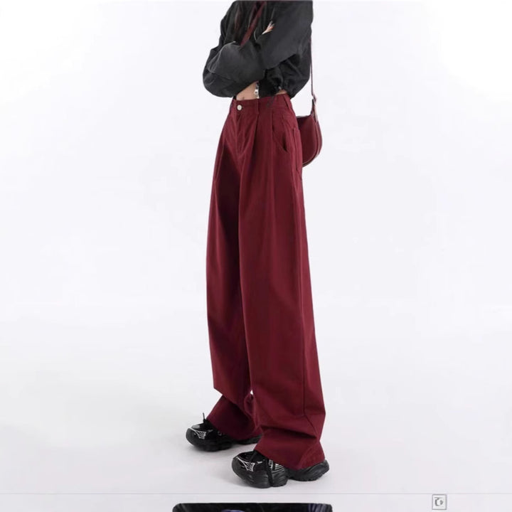 Damen Weit geschnittene Chino-Hose Drune