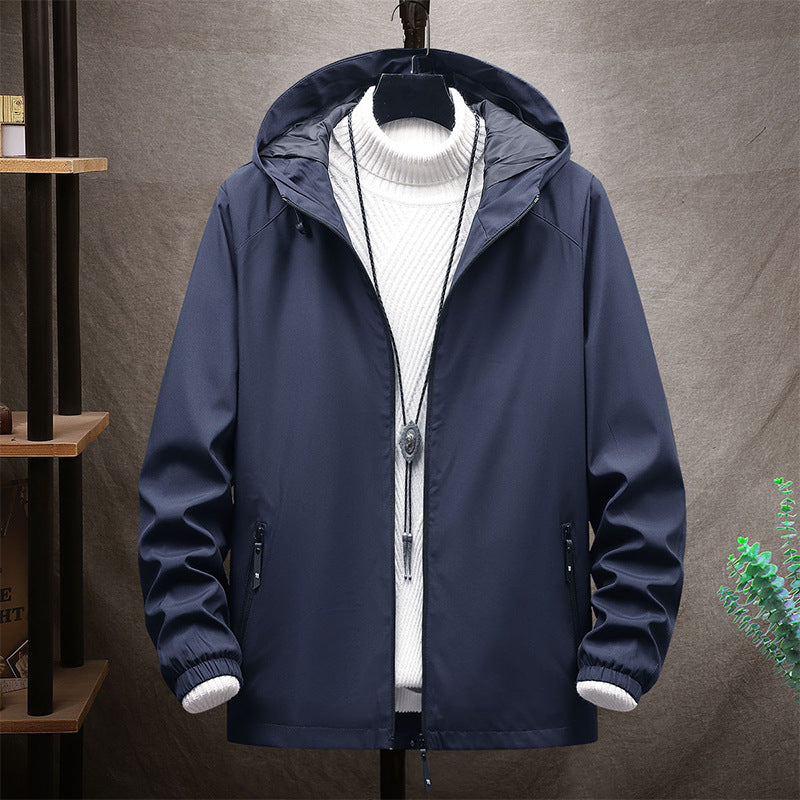 Herren Leichte Sportjacke mit Kapuze Drune