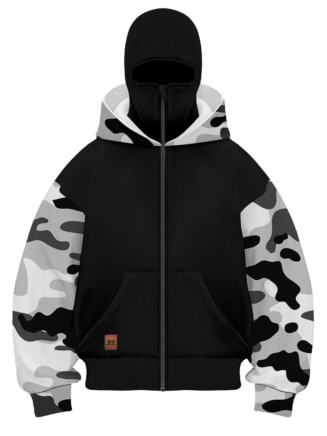 Herren Modische Camouflage Kapuzenjacke Drune