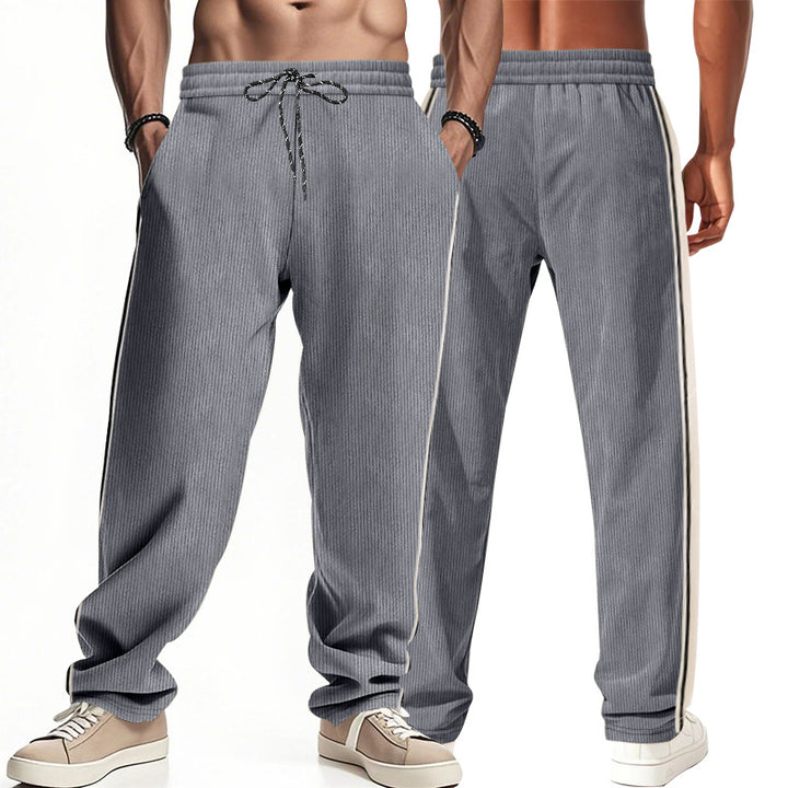 Herren Komfortable Sporthose mit seitlichen Streifen Drune