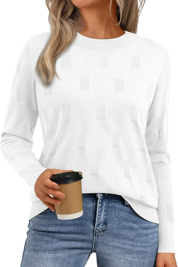 Damen Modischer Strickpullover mit Strukturmuster Drune