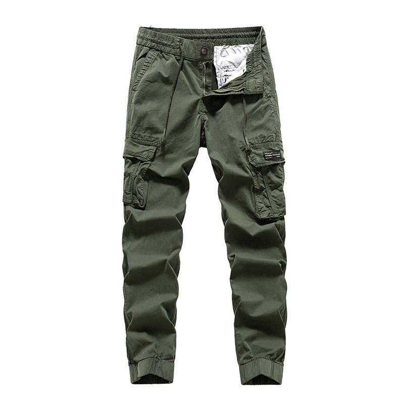 Herren Cargo-Jogginghose im Utility‑Stil mit Elastikbund, Tunnelzug und Mehrfach‑Cargotaschen Drune