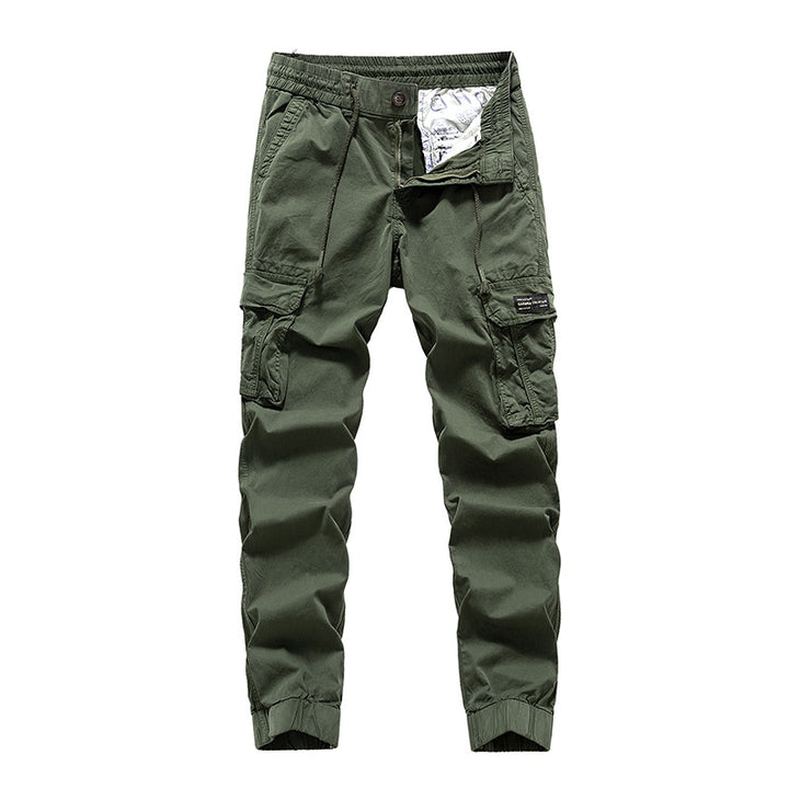 Herren Cargo-Jogginghose im Utility‑Stil mit Elastikbund, Tunnelzug und Mehrfach‑Cargotaschen Drune