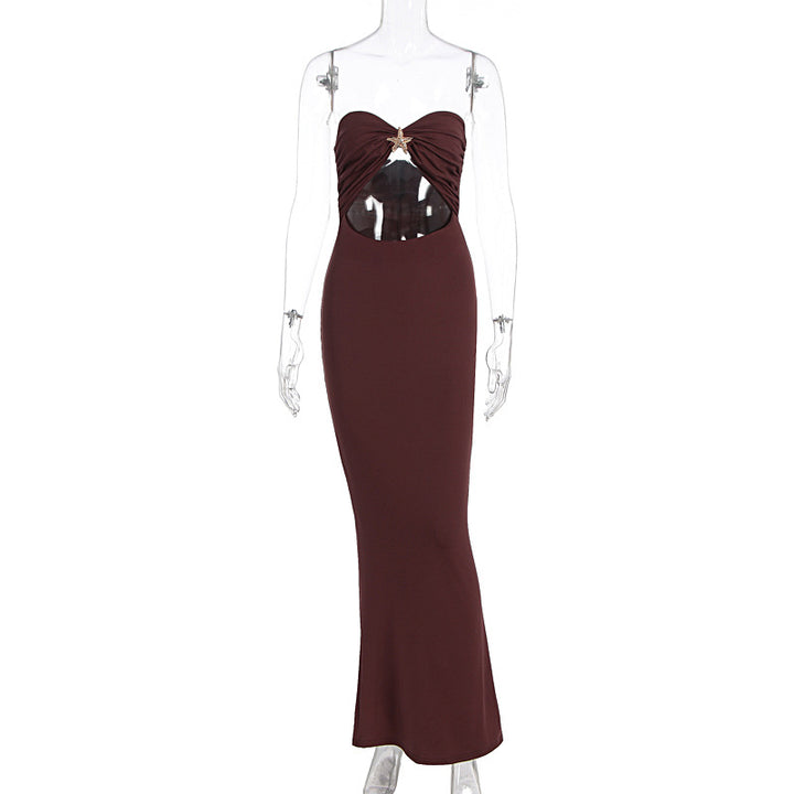 Damen Wickelkleid mit aufregendem Cut-Out und glamourösem Detail Drune