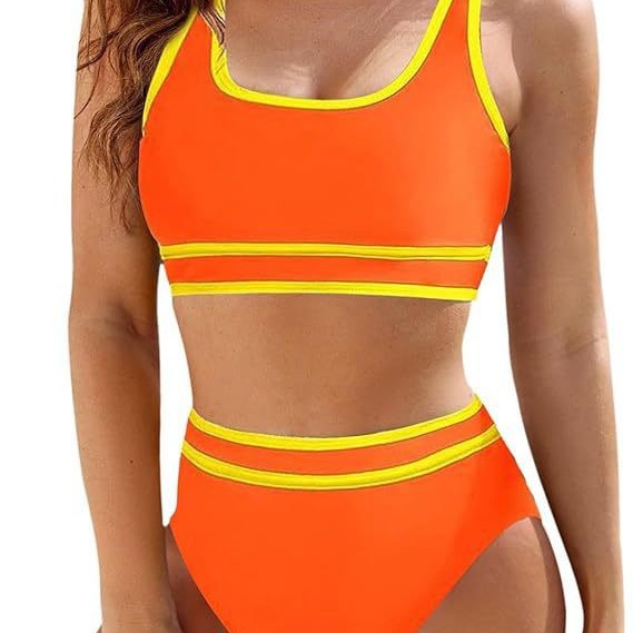 Damen Hochtailliertes Sport-Bikini-Set Drune
