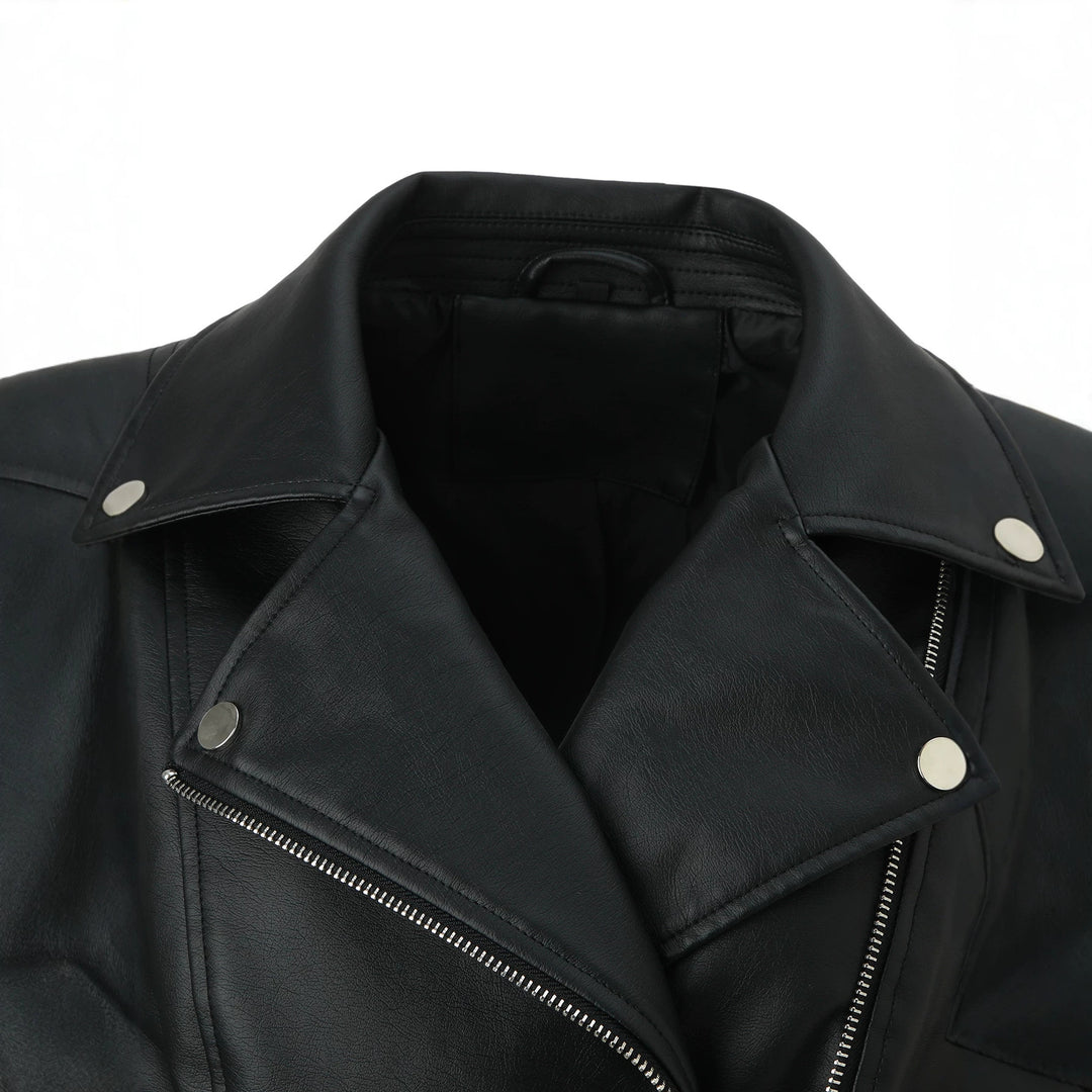 Damen Klassische Bikerjacke Drune