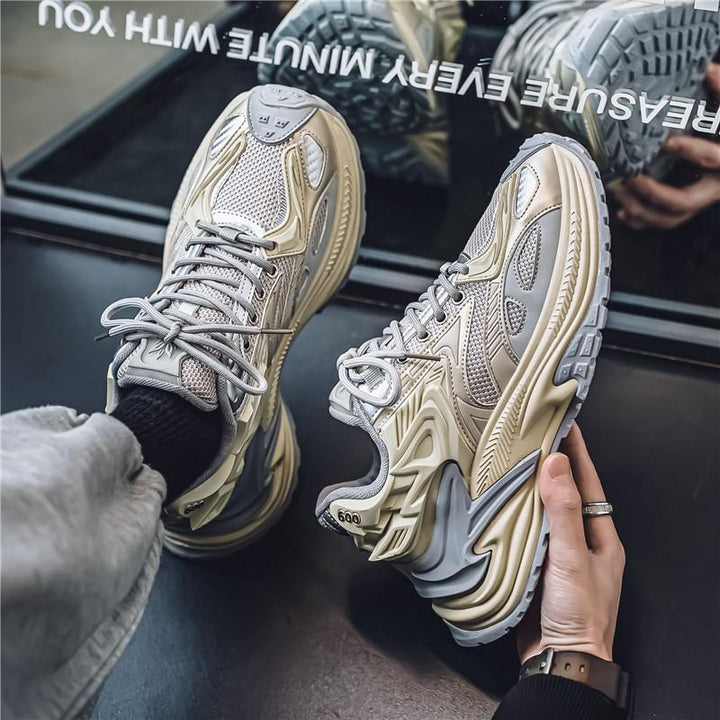 Herren Voluminöse Laufsneaker mit dicker Profilsohle und atmungsaktivem Mesh-Obermaterial Drune