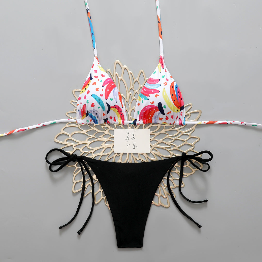 Damen Verspieltes Triangel-Bikini-Set Drune