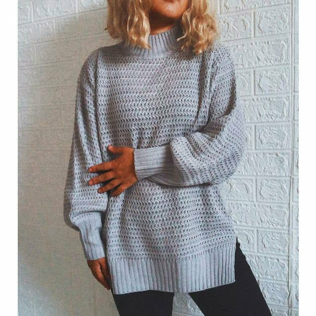 Drune | Fester Strickpullover mit Geripptem Muster