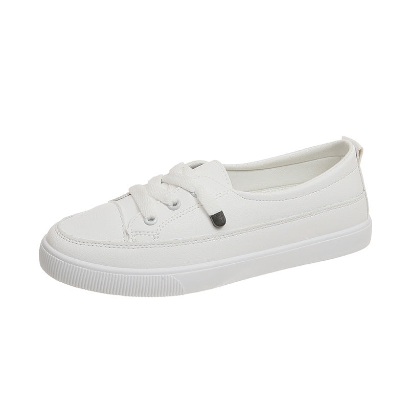 Damen Minimalistische Low-Top Sneaker aus Kunstleder mit gepolstertem Komfortfußbett Drune