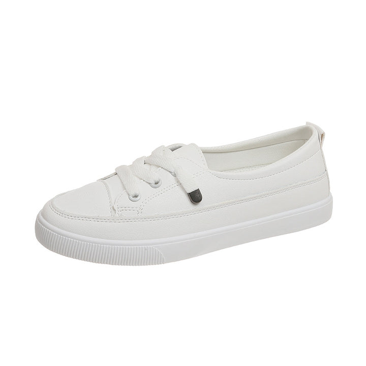 Damen Minimalistische Low-Top Sneaker aus Kunstleder mit gepolstertem Komfortfußbett Drune