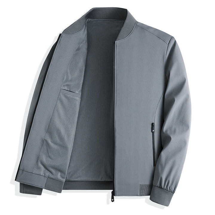Herren leichte Übergangsjacke mit strukturiertem Design und funktionalen Reißverschlusstaschen Drune