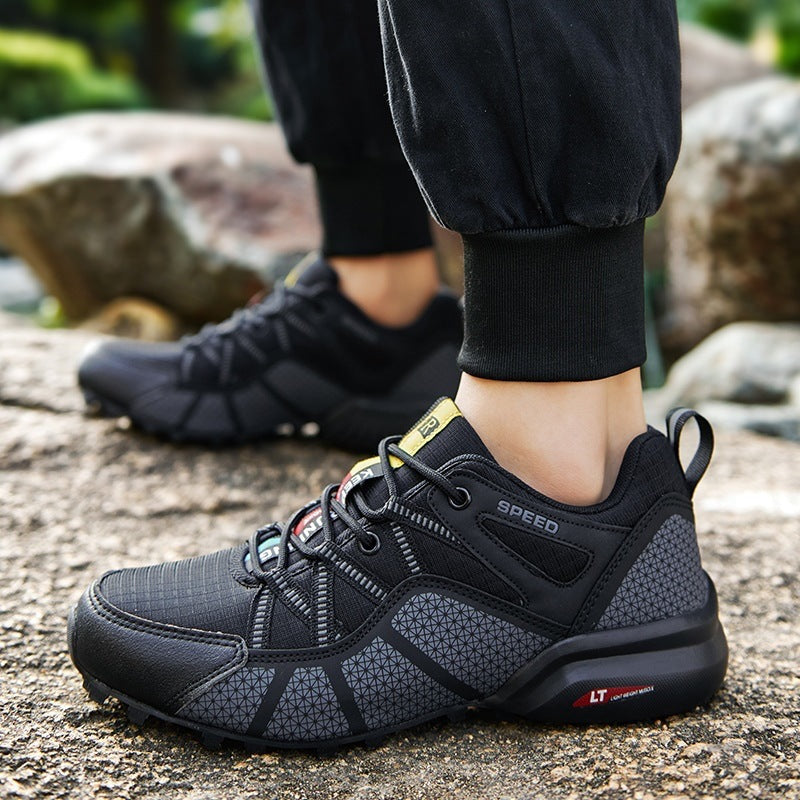 Herren nan robuster Trailrunning- und Outdoor-Sneaker mit griffiger Multiterrain-Profilsohle, verstärkter Zehenkappe und Bungee-Schnürung Drune