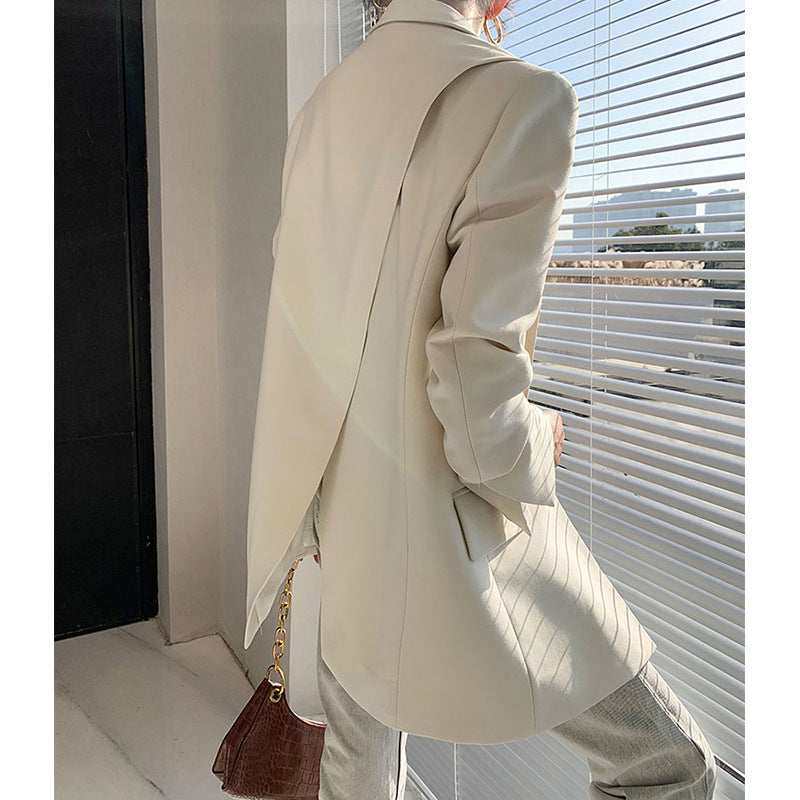 Damen Oversized Blazer im minimalistischen Design Drune