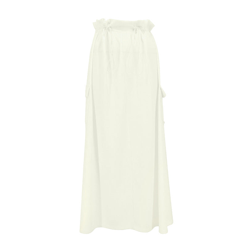 Damen Maxi-Rock mit elastischem Bund und praktischen Taschen Drune