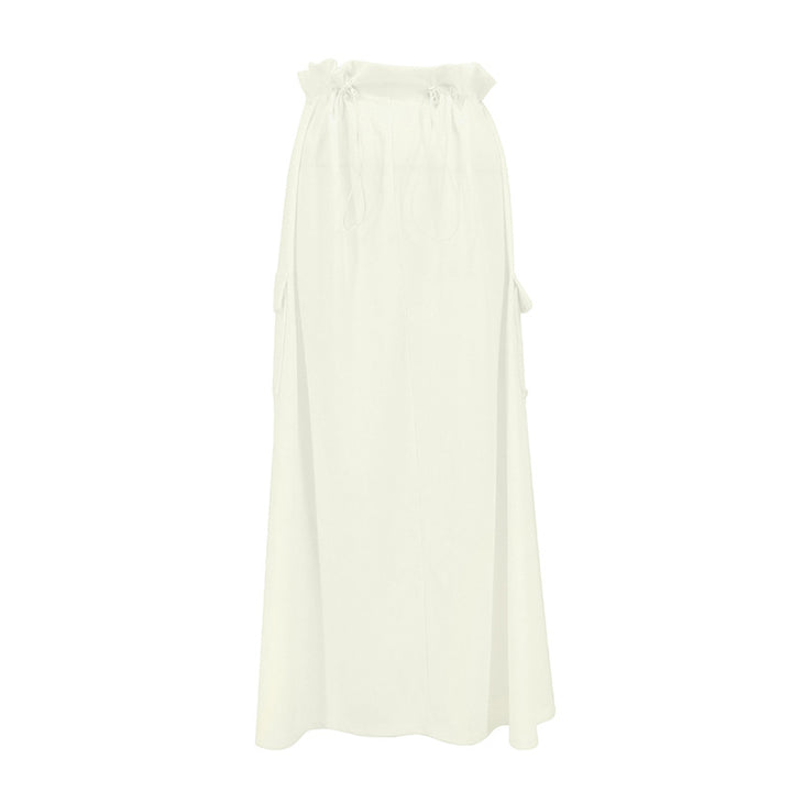 Damen Maxi-Rock mit elastischem Bund und praktischen Taschen Drune