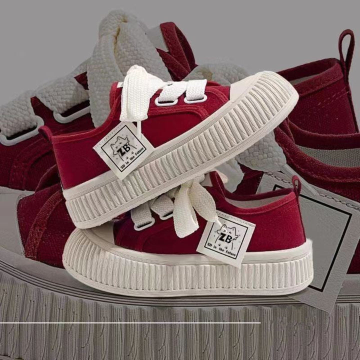 Damen Sneaker mit trendiger Plateau-Sohle und komfortablem Obermaterial Drune