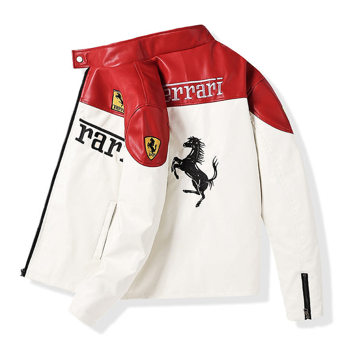 Herren Motorsport Lederjacke Drune
