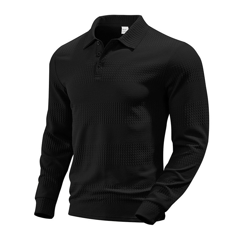 Herren Langarm-Poloshirt Drune