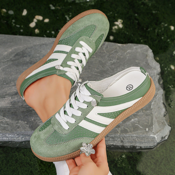 Damen Retro-Sneaker mit Gumsohle und gepolsterter Innensohle Drune
