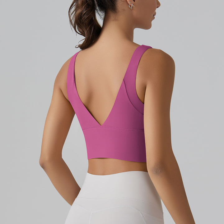 Damen Sport-BH mit V-Ausschnitt und hohem Komfort Drune