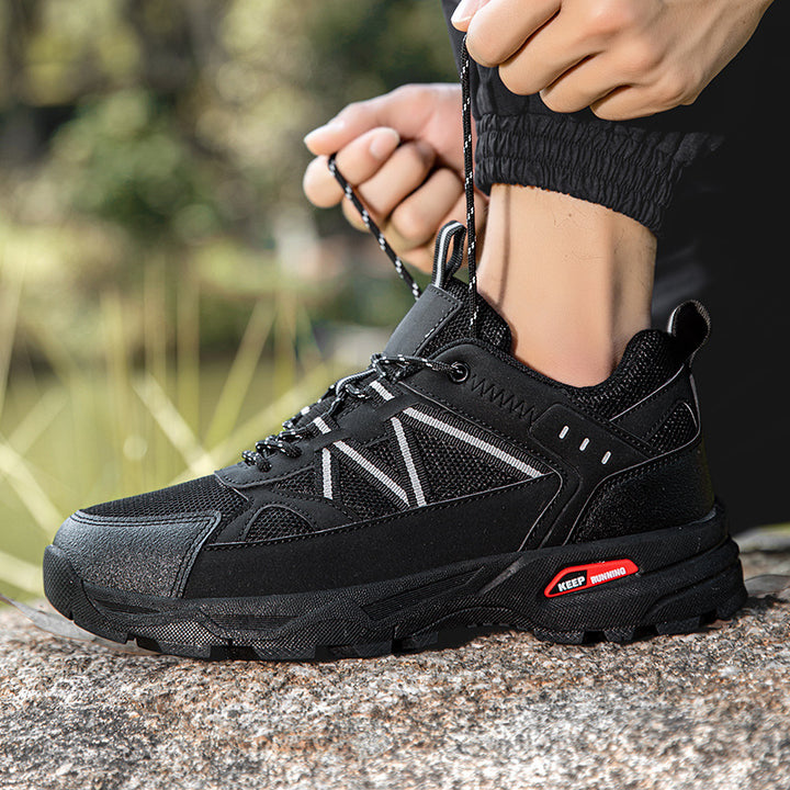 Herren robuste Outdoor-Trailrunner mit verstärkter Zehenkappe und stoßdämpfender Profilsohle Drune