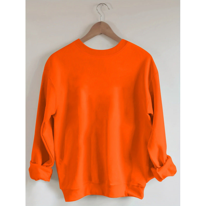Unisex nan kuscheliges Baumwoll-Sweatshirt mit niedlichem Bären-Print und Rundhalsausschnitt Drune
