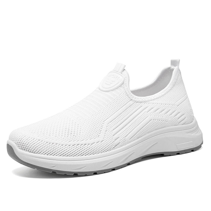 Damen Leichte Slip-On Sport Sneakers mit atmungsaktivem Strickobermaterial Drune