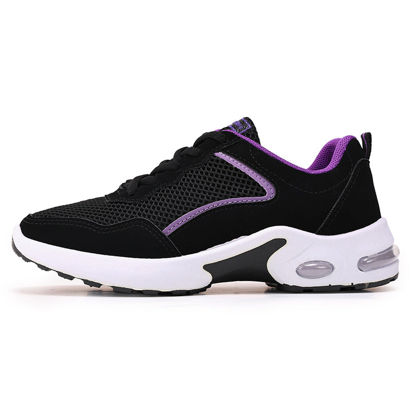 Damen nan atmungsaktive Laufsneaker mit sichtbarer Luftkissen-Dämpfung und gepolstertem Fersenbereich Drune