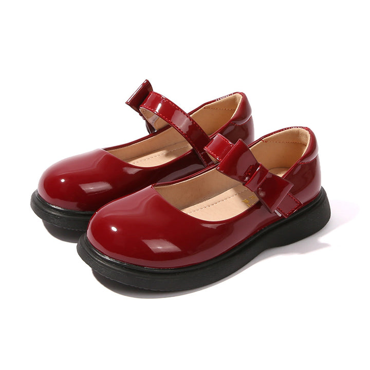 Mädchen Mary Jane Ballerinas mit dekorativem Schleifenakzent Drune