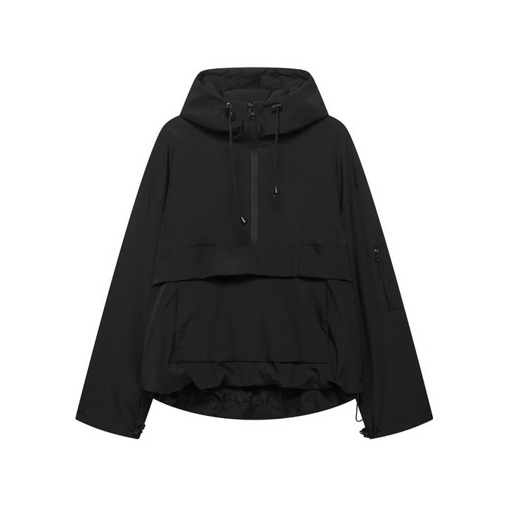 Damen lässige Übergangsjacke mit hohem Kragen und praktischen Taschen Drune