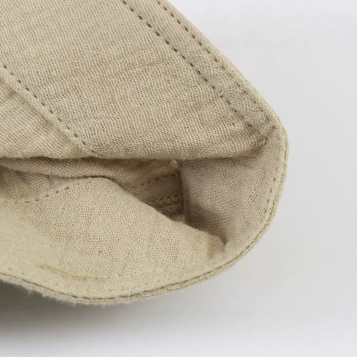 Damen Leichte strukturierte Baumwolljacke mit Stehkragen und Zierknöpfen Drune