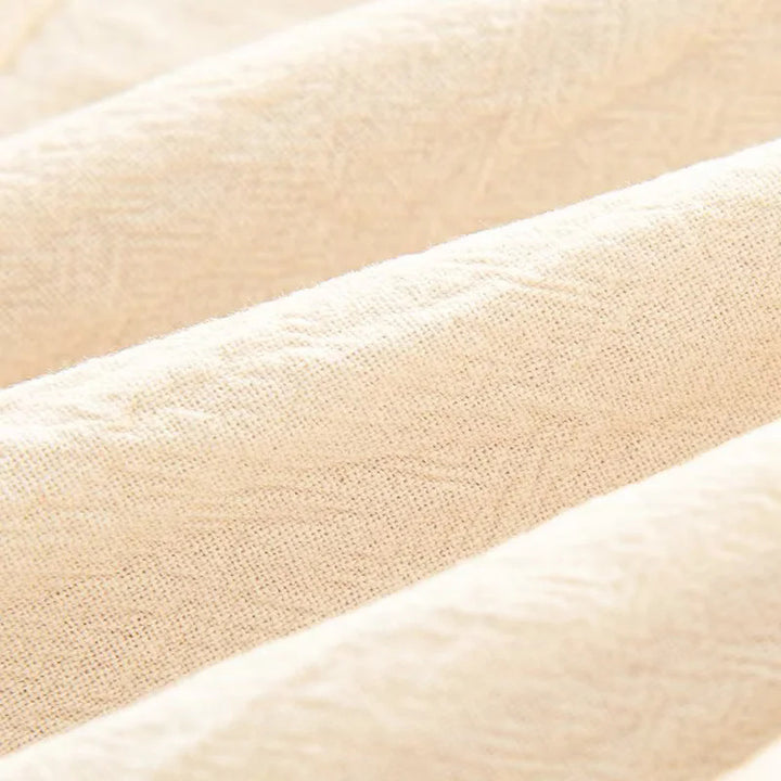 Damen nan artisanal bestickte Kurzjacke mit Rundhalsausschnitt, feinem Zierstich und leichtem Baumwollmix Drune
