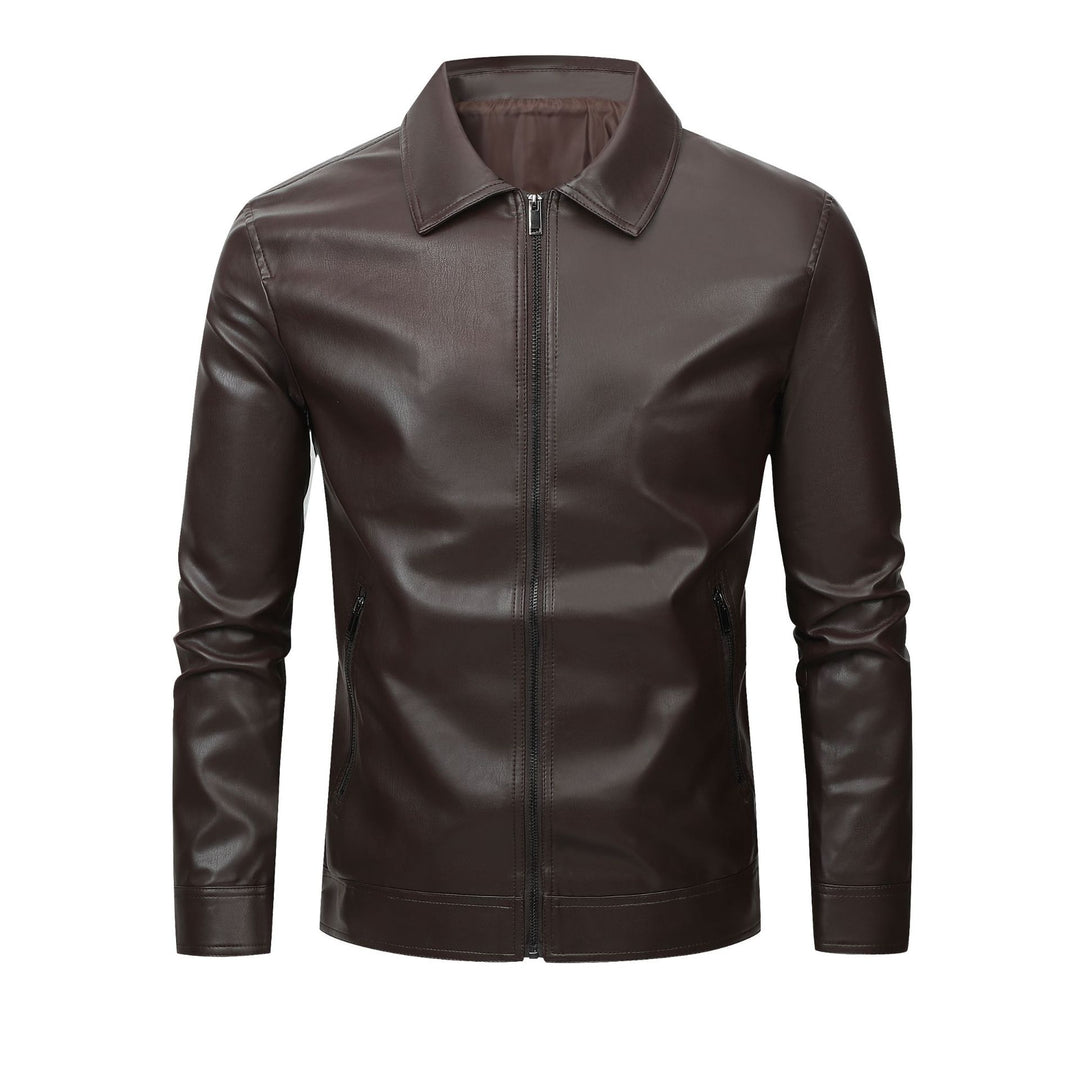 Herren Elegante Lederjacke Drune