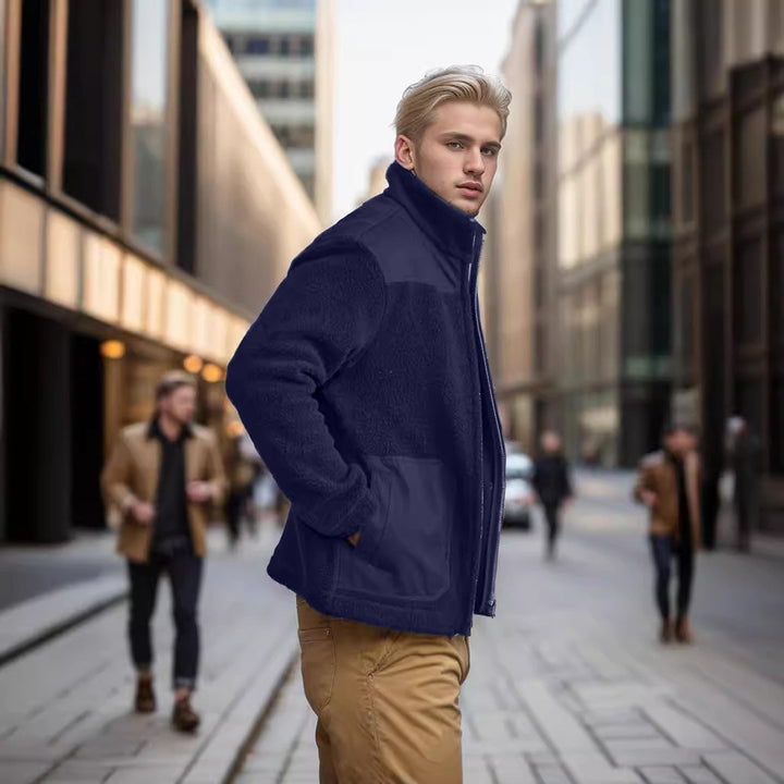 Herren Fleecejacke mit hochwertigem Innenfutter und praktischen Reißverschlusstaschen Drune