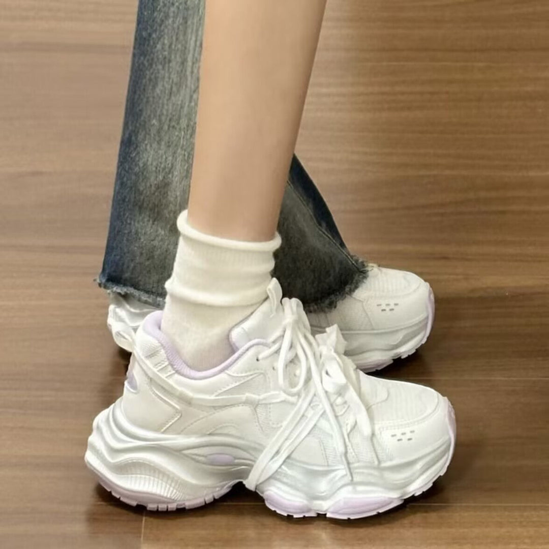 Damen Chunky Sneakers mit bequemer Passform und strapazierfähigem Obermaterial Drune